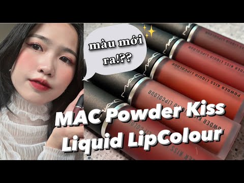 Swatch Màu Mới Mac Powder Kiss Liquid Lipcolour (Marrakesh-Mere,Pretty  Pleats,Fashion Emergency..) - Youtube