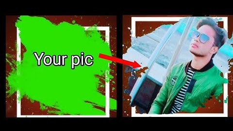 green screen frame  brush photo slideshow | New brush slideshow Editing in Kinemaster   2021