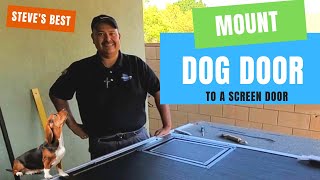 How to mount a Security Boss pet door to a sliding screen door