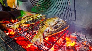 8 Hours Selling Grilled Fish in Tehran! - Iranian Street Food