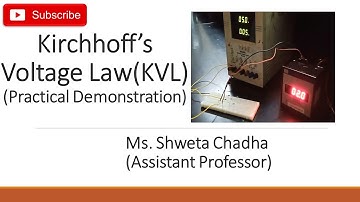 Kirchhoff’s Voltage Law (KVL) (Practical Demonstration with explanation)
