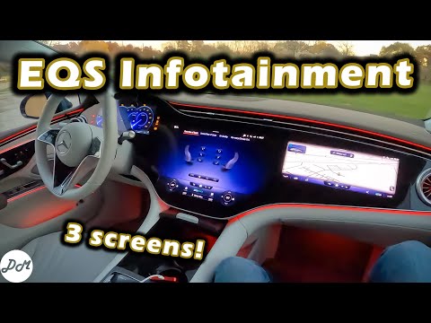 2022 Mercedes-Benz EQS – Infotainment Demo | How to Use Touchscreen, Apple CarPlay, Android Auto