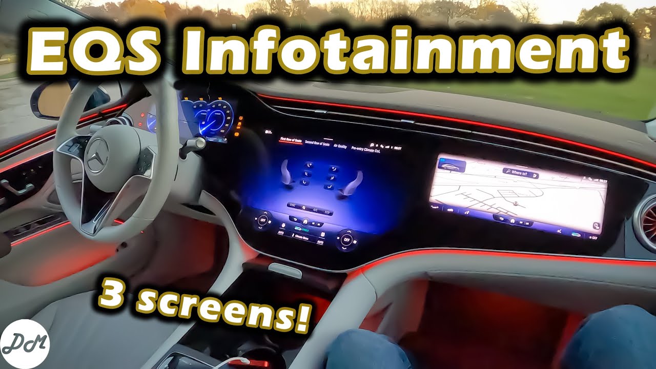 2022 MercedesBenz EQS Infotainment Demo How to Use Touchscreen