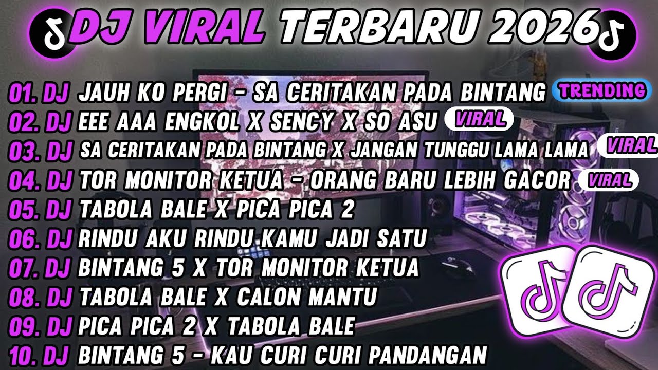 DJ TIKTOK TERBARU 2026🎵DJ JAUH KO PERGI-SA CERITAKAN PADA BINTANG🎵DJ EEE AAA ENGKOL X SENCY X SO ASU