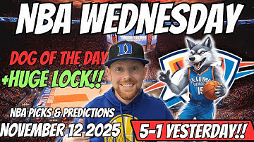 NBA Picks Today Wednesday 11/12/2025 | Free NBA Best bets, Predictions and NBA Player Props Today
