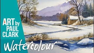 How to paint a snow scene in watercolour - No.2