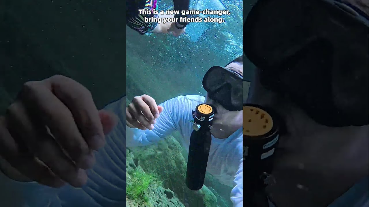 Take The SMACO 0 7L Mini Scuba Tank On Your Underwater Adventure With Friends Beach