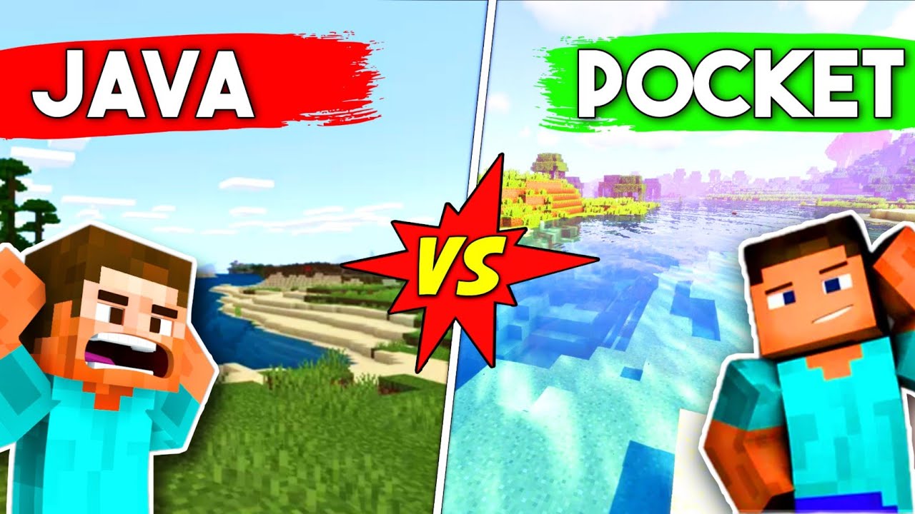 MINECRAFT POCKET EDITION VS MINECRAFT JAVA EDITION