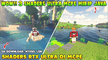 ADA SHADOW PLAYER🤯!! TOP BEST 3 SHADER MCPE 1.19 RENDER DRAGON RINGAN NO LAG SUPPORT DI HP RAM 2GB+