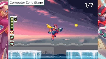 Megaman Zero 2 (Legacy Collection) - All Cyber Elves Computer Zone Stage