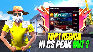 Trying to Push Region Top 1 in CS Peak in 6 Hour But ??? - MONU KING 