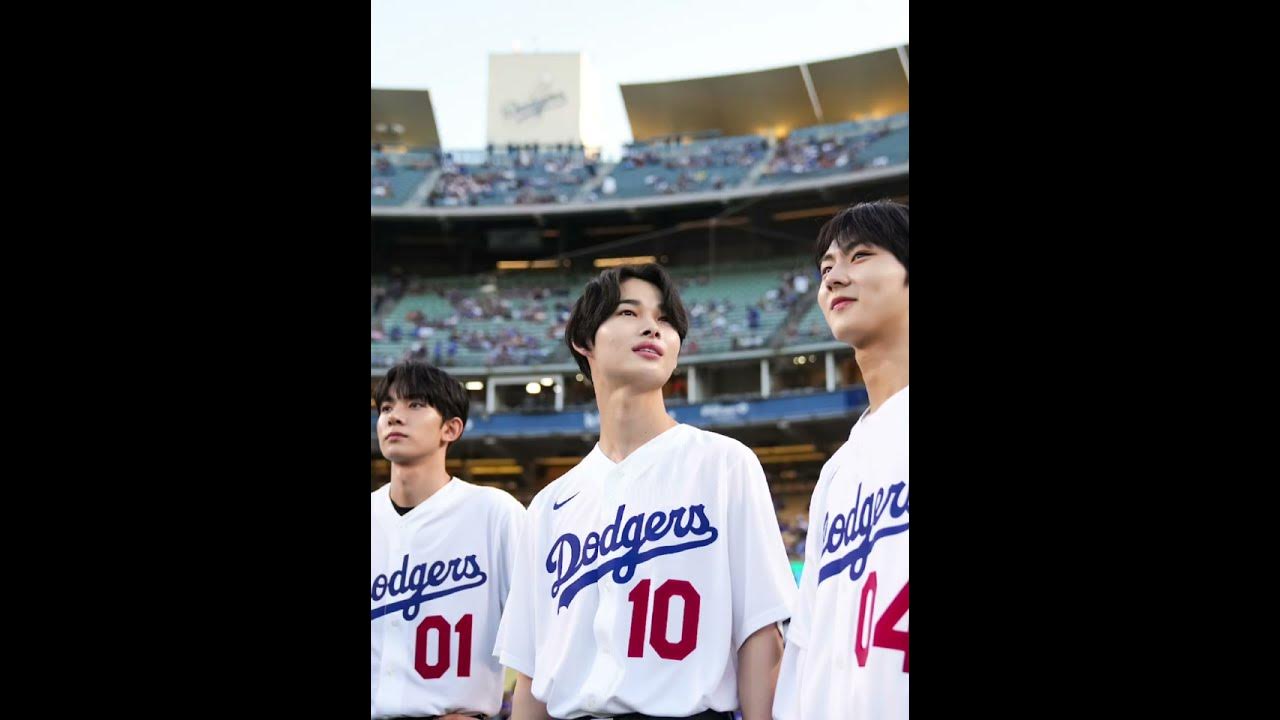 I'm so proud of them!! 😭👏 #enhypen #enhypenedit #dodgers #engene  #kpopedit 