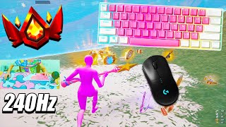 Kraken Pro 60% Mechanical Keyboard Unboxing + ASMR 🎧😴 Fortnite Ranked Gameplay [4K 240 FPS]