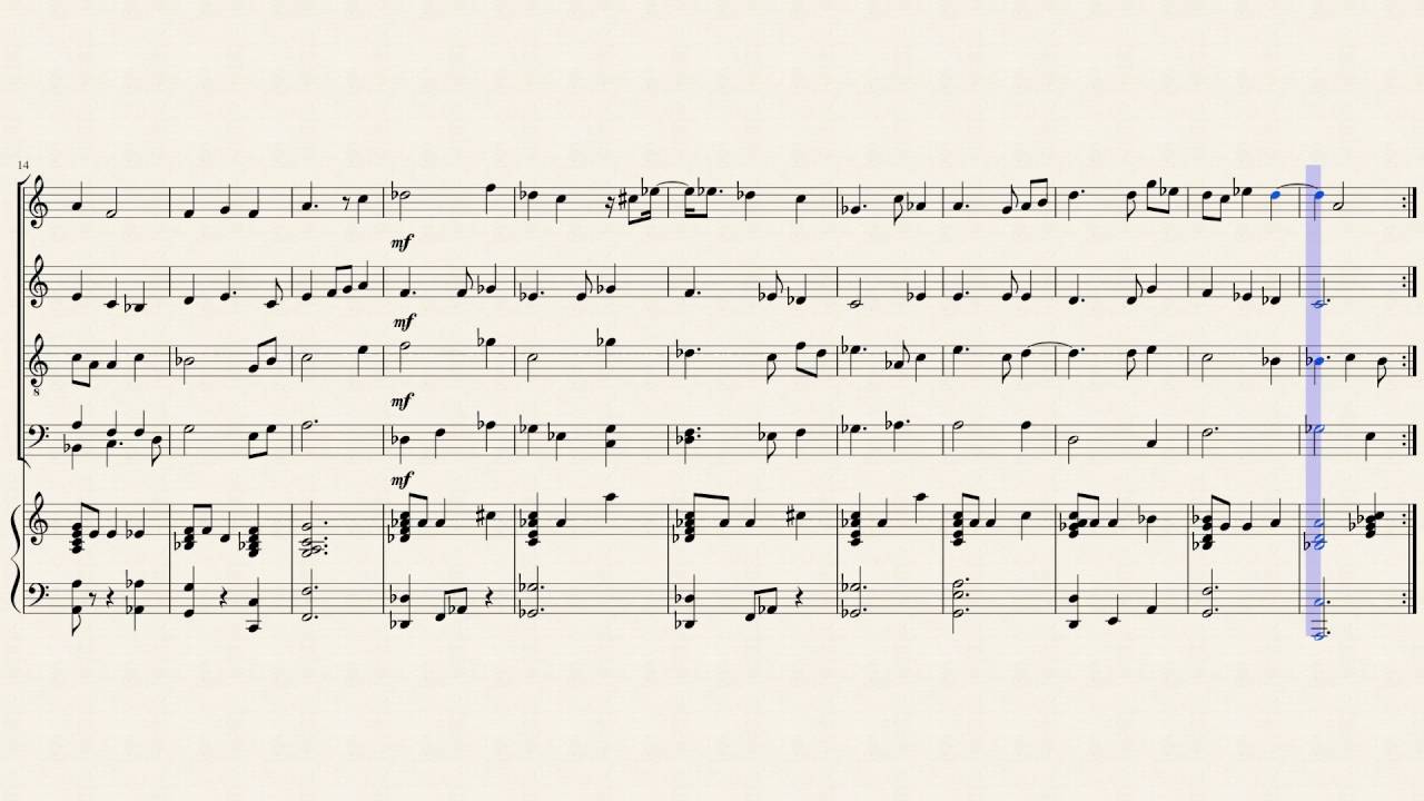christmas time is here 4 part with piano youtube christmastime is here piano sheet music