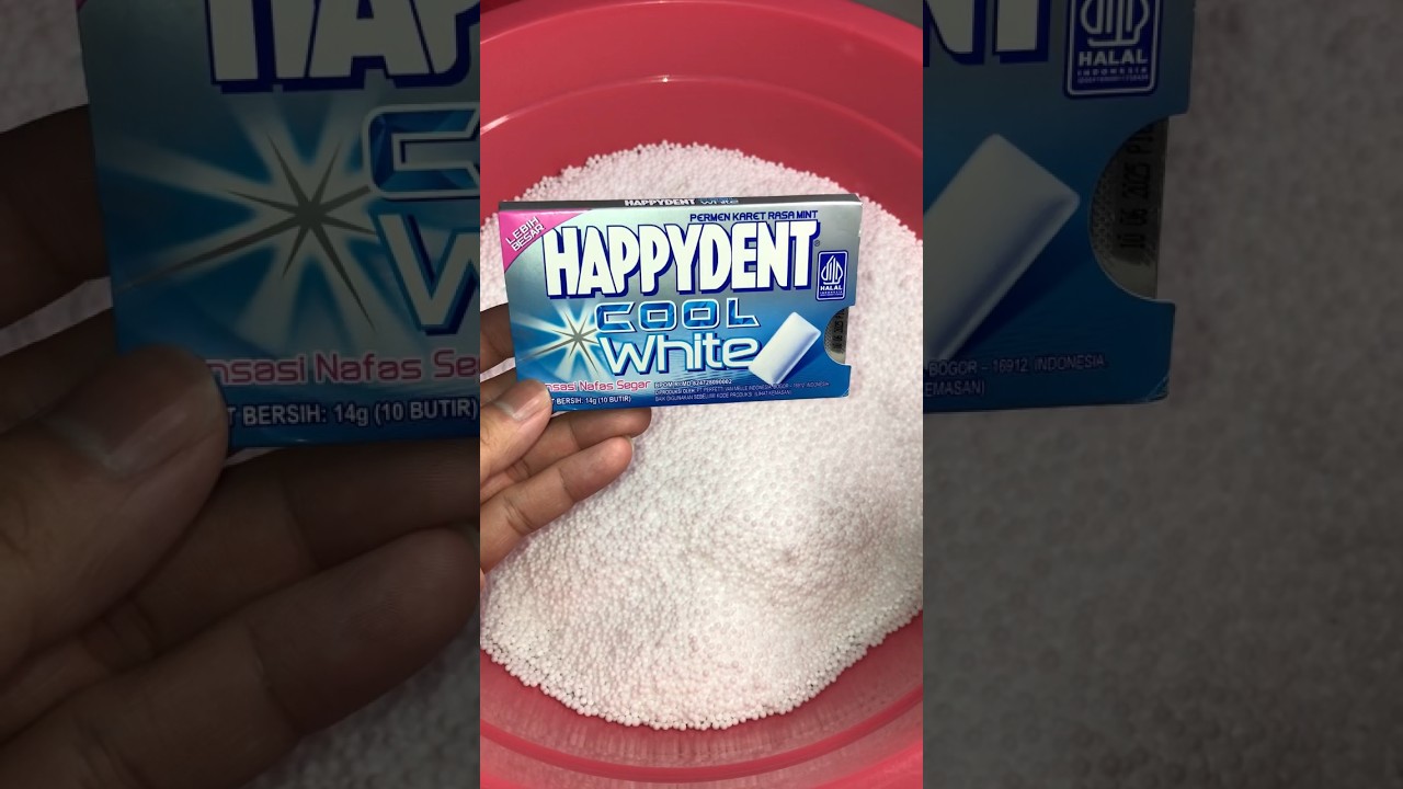 mencari dan menemukan permen karet rasa mint