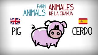 List vocabulary animals English - Spanish