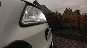 Audi SQ5 headlight washer demonstration