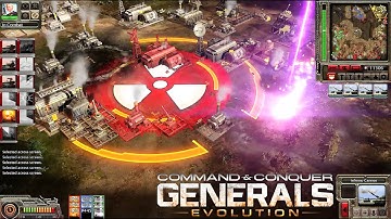 Generals Evolution | "Nuke Cannon Defense Intense battle"  China Nuke Hard Army