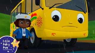 wheels on the bus rain go away little baby bum nursery rhymes for kids baby song 123