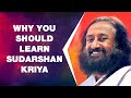 Why you should learn sudarshan kriya  wisdom talk by gurudev