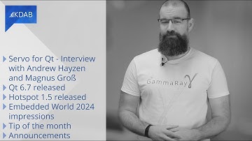 KDAB News 03/2024 - Servo with Qt; Qt 6.7; Hotspot 1.5; Embedded World Impressions; Oxidize and more