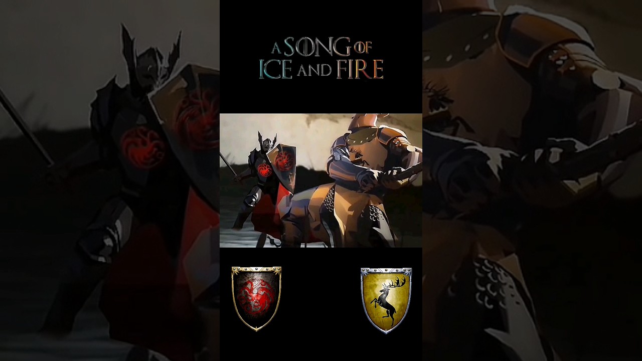 Robert vs Rhaegar || Roberts Rebellion #asoiaf #gameofthrones #houseofthedragon #hotd #shorts