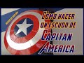 CÓMO HACER el ESCUDO del Capitán América - DIY - Escudo de CAPITÁN AMÉRICA de cartón