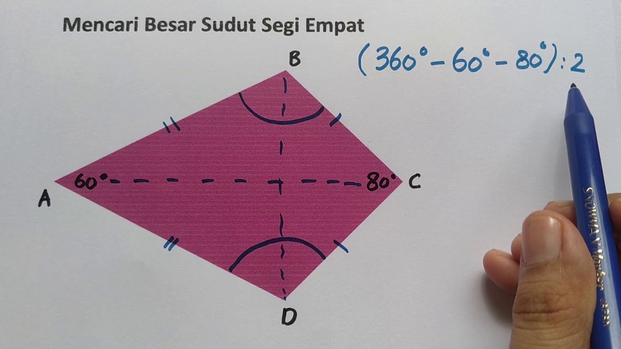 Menghitung Besar Sudut  Pada Segi  Empat  2 YouTube