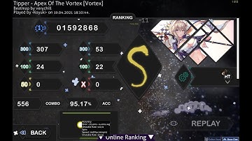 [Osu] Tipper - Apex Of The Vortex [Vortex] +HT FC (CS10 Map)
