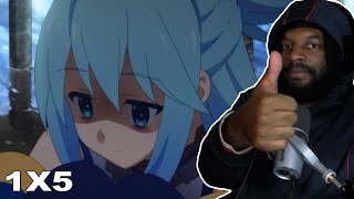 AQUA...YOU ALRIGHT?? | KONOSUBA SEASON 1 EPISODE 5 (REACTION)