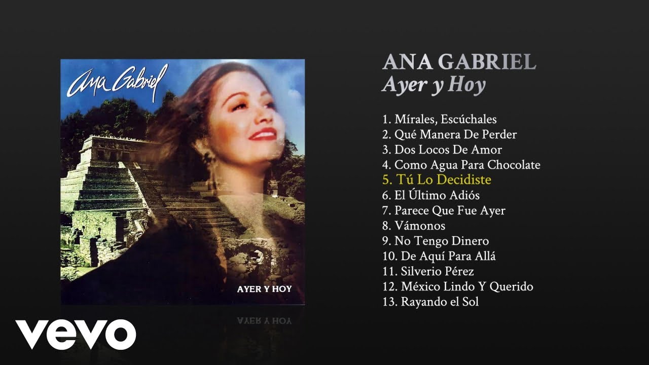 Ana Gabriel - Tú Lo Decidiste (Cover Audio) Ana Gabriel - Tú Lo Decidiste (Cover Audio)