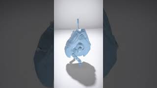 Futuristic Robot with Arm Attachment and Antenna - AI Rigged 3D Character