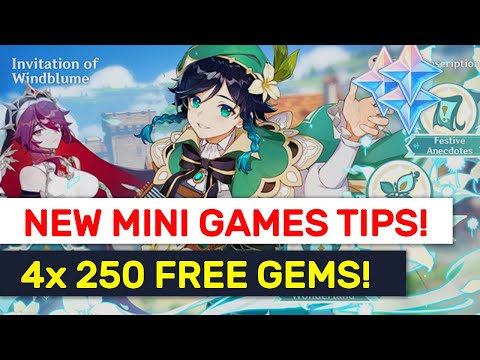 NEW 1.4 Festival Mini Events Guide!! Fastest Ways For 250 Gems! | Genshin Impact