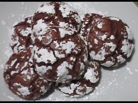 Chocolate Crinkled Cookies (Italian Cookies)