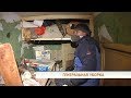 В Перми начали разбирать квартиру, заваленную до потолка мусором