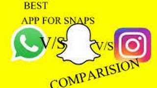 Snapchat v/s Instagram Stories v/s Whatsapp Status :-Comparison screenshot 4