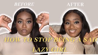 How To Exit Your Lazy Girl Era: 7 Easy Tips You Can Start Today| Bye Bye Sad Girl #motivation #glow