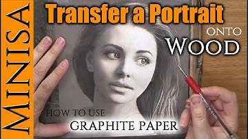 How to transfer a Portrait onto Wood using Graphite Paper for Pyrography / Wood Burning