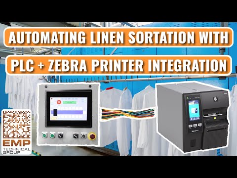 Automating Linen Sortation with PLC + Zebra Printer Integration | EMP Tech Group