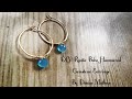 How to Make DIY Boho Gemstone Hoop Earrings By Denise Mathew