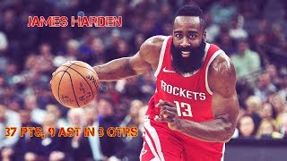James Harden Full Highlights Vs Shanghai Sharks 2018.10.09 - 37 Pts, 9 Ast In 3 Qtrs