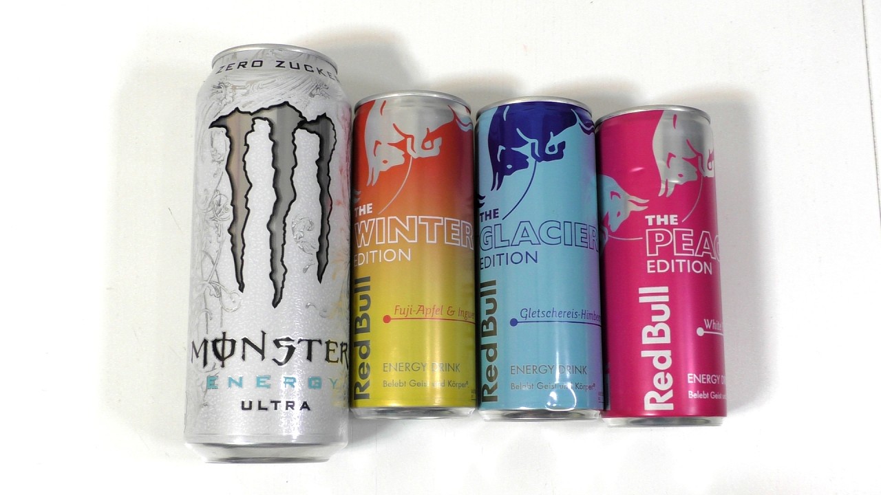 Red Bull: Фудзи, ледник и персик | Монстр белый