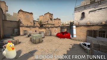 CS:GO #de_dust2 #B #door smoke from the #tunnel | Base #smokes you should know | Grenades #lineups