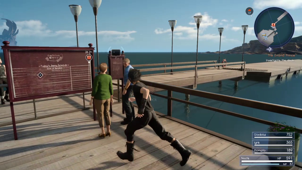 FINAL FANTASY XV PS4 Ugly Water Reflection Bug (Glitch)