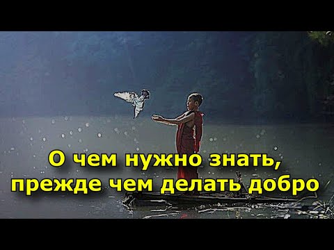 О чем нужно знать, прежде чем делать добро. Китайская мудрость.