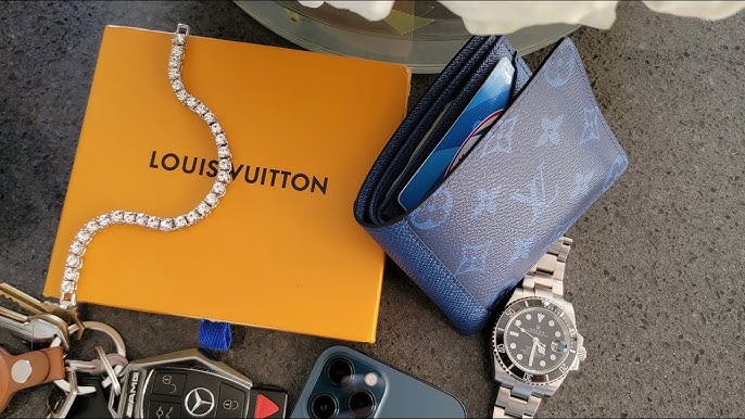 1 YEAR UPDATE WEAR & TEAR  LOUIS VUITTON MONOGRAM MULTIPLE WALLET 