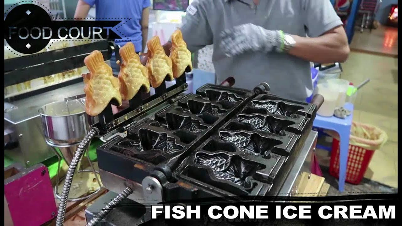 FISH CONE ICE CREAM FAMOUS STREET FOOD VIETNAM DISH YouTube