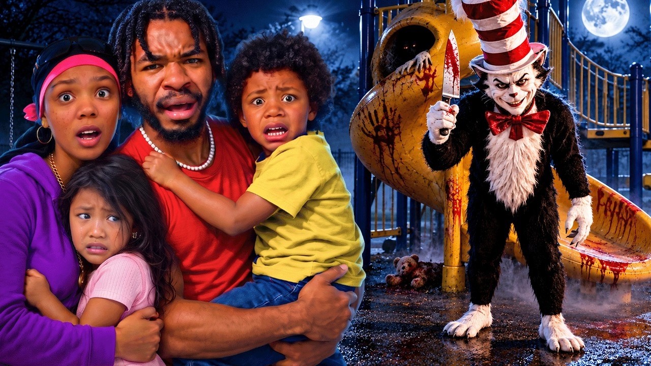 CAT IN THE HAT FOLLOWED BABY YKM AT 3 AM IN REAL LIFE LifeTogether 🏠 RP | Roblox - MOVIE