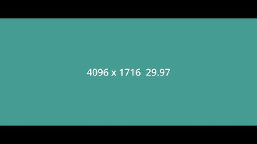 30P 4096 x 1716 video and audio sync accuracy test