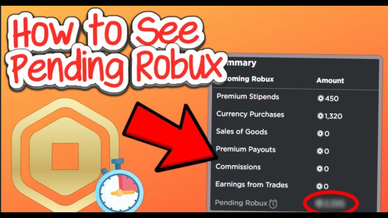 how to see pending robux in your account 2025 - YouTube